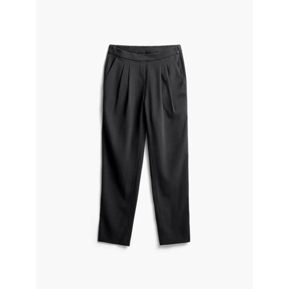 New! Ministry of Supply Black Swift Drape Pleated Pants Size 8 - 2488 - Picture 2 of 14